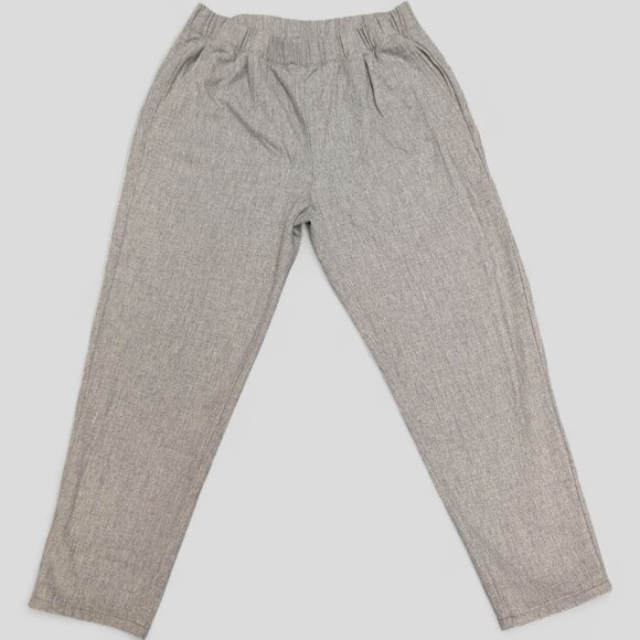 Eileen Fisher Womens Size Medium Elastic Waist Pockets Wool Grey Minimalist - Picture 1 of 13